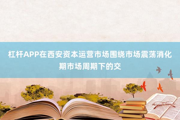 杠杆APP在西安资本运营市场围绕市场震荡消化期市场周期下的交