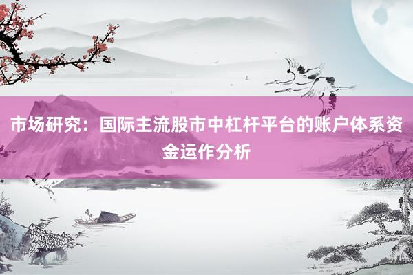 市场研究:国际主流股市中杠杆平台的账户体系资金运作分析
