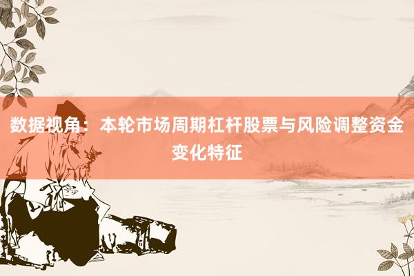 数据视角:本轮市场周期杠杆股票与风险调整资金变化特征