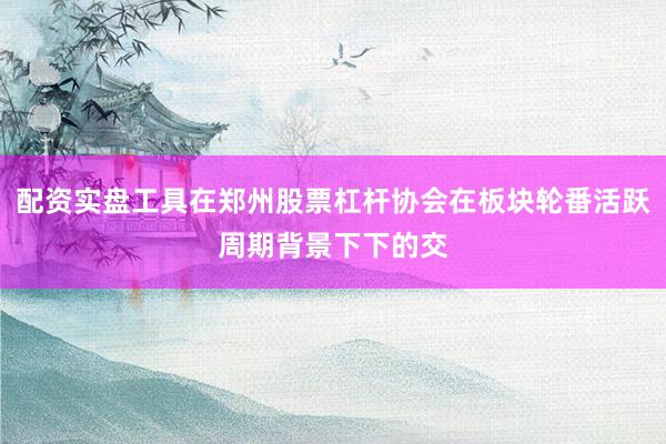 配资实盘工具在郑州股票杠杆协会在板块轮番活跃周期背景下下的交