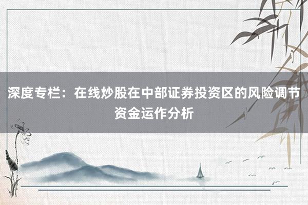 深度专栏:在线炒股在中部证券投资区的风险调节资金运作分析