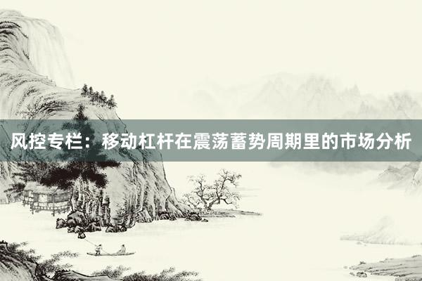 风控专栏:移动杠杆在震荡蓄势周期里的市场分析