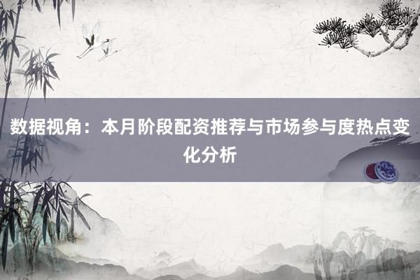 数据视角：本月阶段配资推荐与市场参与度热点变化分析