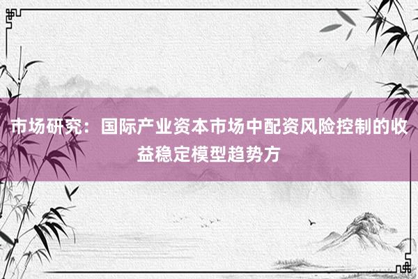 市场研究：国际产业资本市场中配资风险控制的收益稳定模型趋势方