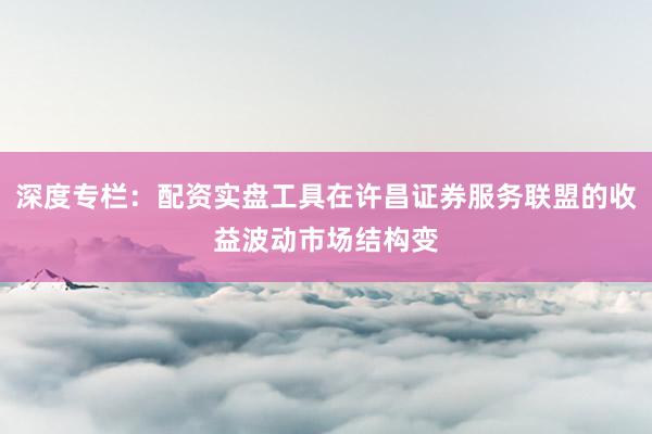 深度专栏：配资实盘工具在许昌证券服务联盟的收益波动市场结构变
