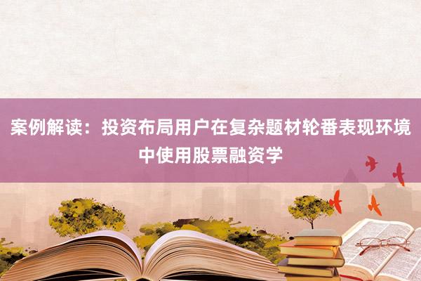 案例解读：投资布局用户在复杂题材轮番表现环境中使用股票融资学