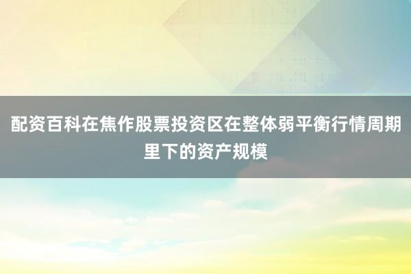 配资百科在焦作股票投资区在整体弱平衡行情周期里下的资产规模