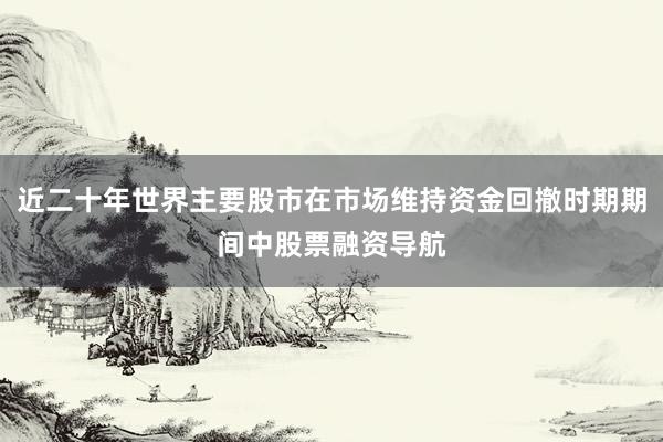 近二十年世界主要股市在市场维持资金回撤时期期间中股票融资导航