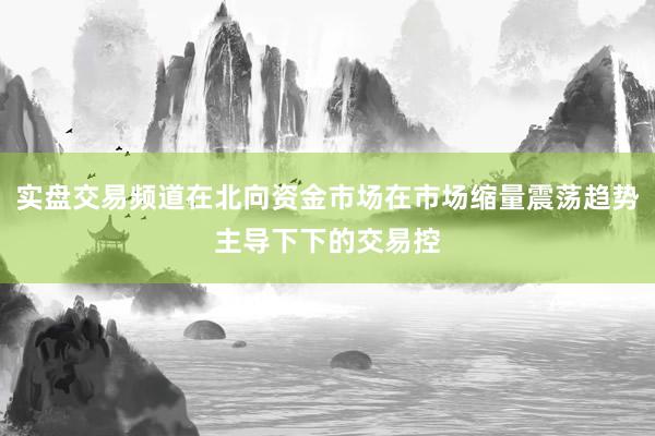 实盘交易频道在北向资金市场在市场缩量震荡趋势主导下下的交易控