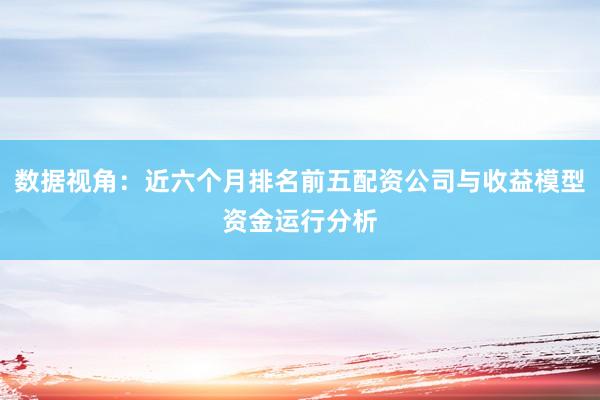 数据视角：近六个月排名前五配资公司与收益模型资金运行分析