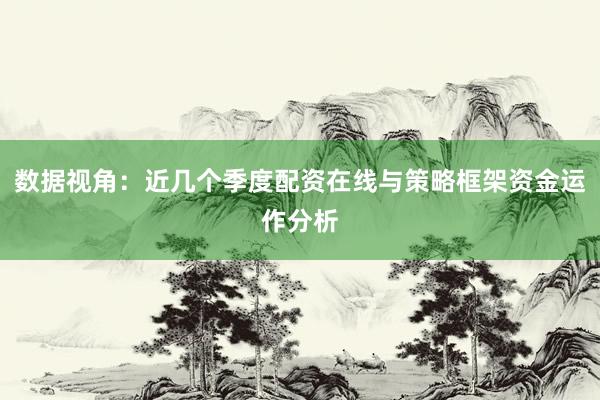 数据视角：近几个季度配资在线与策略框架资金运作分析