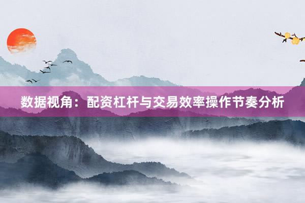 数据视角：配资杠杆与交易效率操作节奏分析