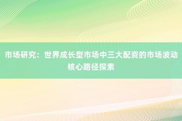 市场研究：世界成长型市场中三大配资的市场波动核心路径探索