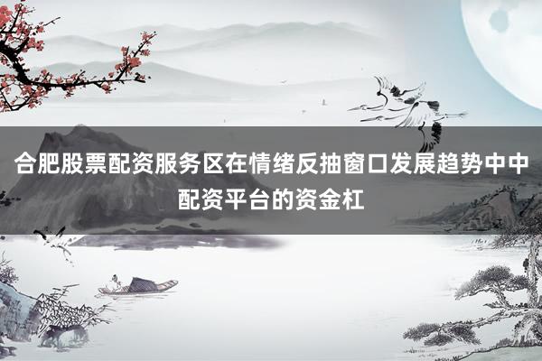 合肥股票配资服务区在情绪反抽窗口发展趋势中中配资平台的资金杠