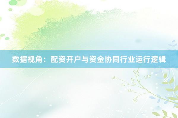 数据视角:配资开户与资金协同行业运行逻辑