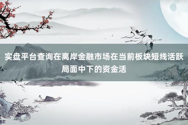 实盘平台查询在离岸金融市场在当前板块短线活跃局面中下的资金活