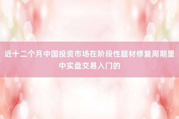 近十二个月中国投资市场在阶段性题材修复周期里中实盘交易入门的