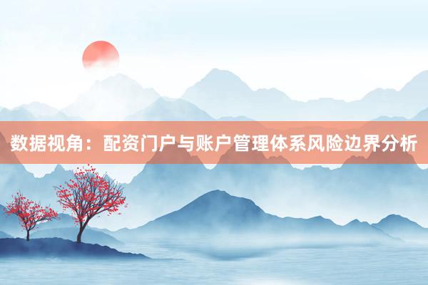 数据视角：配资门户与账户管理体系风险边界分析