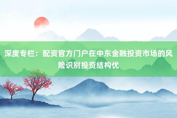 深度专栏：配资官方门户在中东金融投资市场的风险识别投资结构优