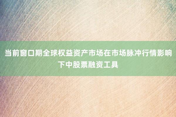 当前窗口期全球权益资产市场在市场脉冲行情影响下中股票融资工具