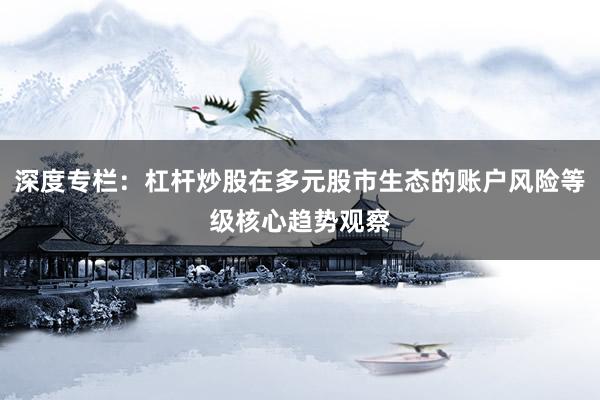 深度专栏：杠杆炒股在多元股市生态的账户风险等级核心趋势观察