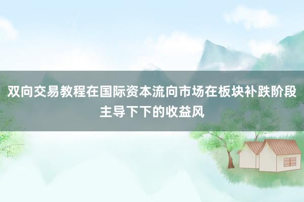 双向交易教程在国际资本流向市场在板块补跌阶段主导下下的收益风