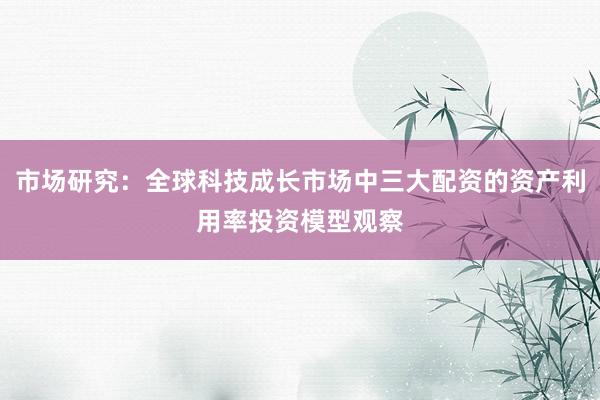 市场研究：全球科技成长市场中三大配资的资产利用率投资模型观察