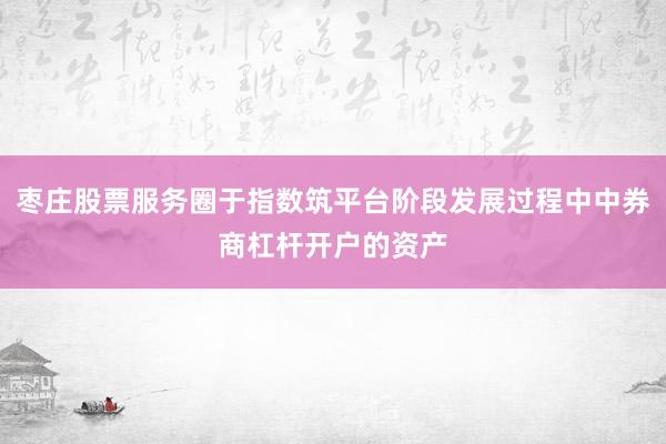 枣庄股票服务圈于指数筑平台阶段发展过程中中券商杠杆开户的资产