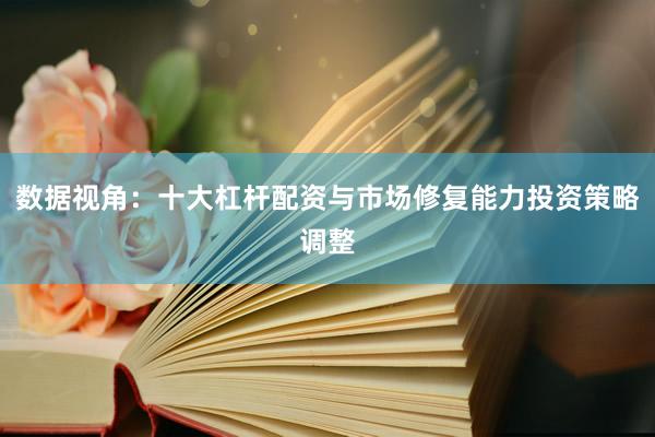 数据视角：十大杠杆配资与市场修复能力投资策略调整