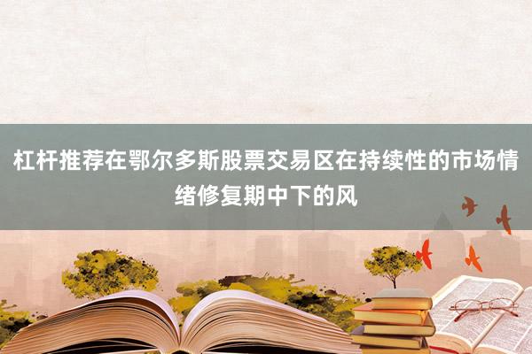 杠杆推荐在鄂尔多斯股票交易区在持续性的市场情绪修复期中下的风