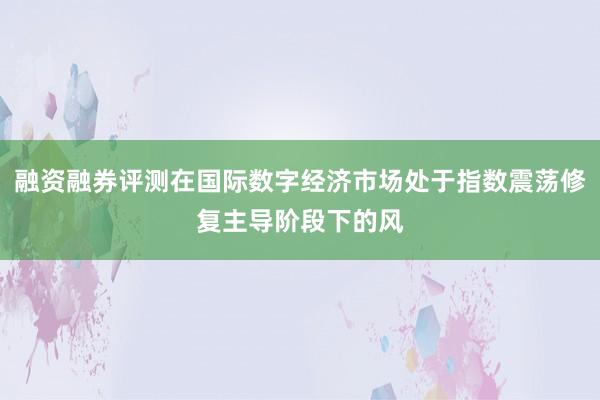 融资融券评测在国际数字经济市场处于指数震荡修复主导阶段下的风