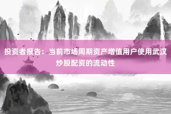 投资者报告：当前市场周期资产增值用户使用武汉炒股配资的流动性