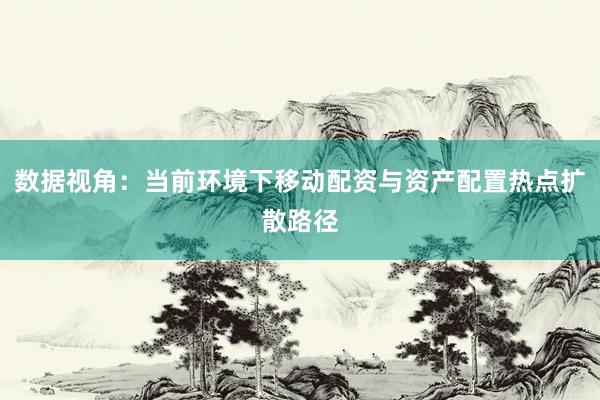 数据视角：当前环境下移动配资与资产配置热点扩散路径