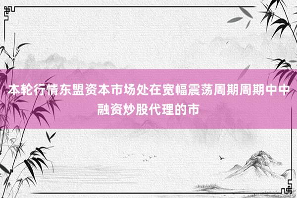本轮行情东盟资本市场处在宽幅震荡周期周期中中融资炒股代理的市