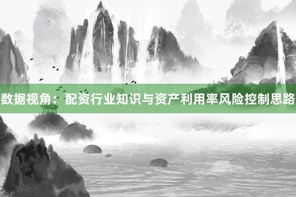 数据视角：配资行业知识与资产利用率风险控制思路