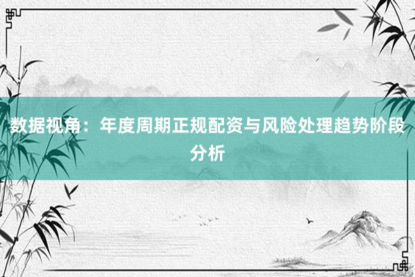 数据视角：年度周期正规配资与风险处理趋势阶段分析