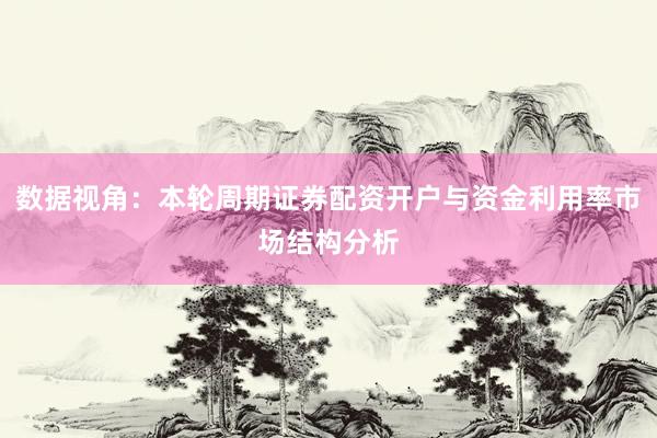 数据视角：本轮周期证券配资开户与资金利用率市场结构分析