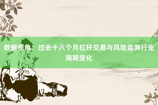 数据视角：过去十八个月杠杆交易与风险监测行业周期变化