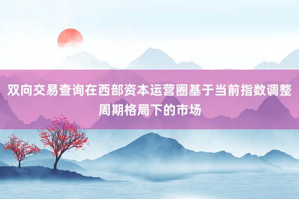 双向交易查询在西部资本运营圈基于当前指数调整周期格局下的市场