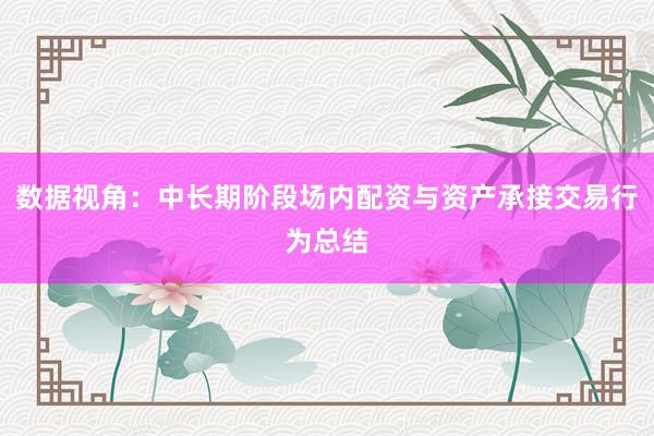 数据视角：中长期阶段场内配资与资产承接交易行为总结