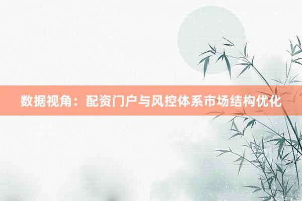 数据视角：配资门户与风控体系市场结构优化