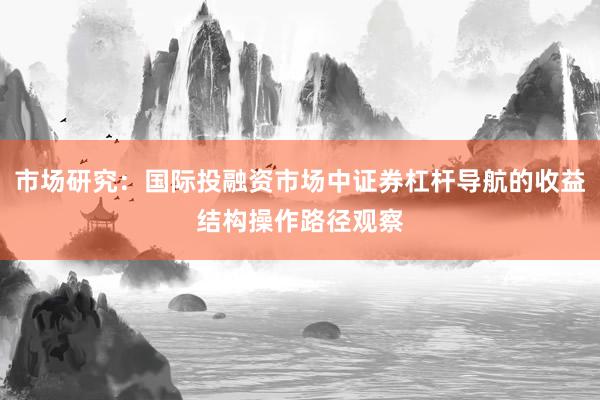 市场研究：国际投融资市场中证券杠杆导航的收益结构操作路径观察