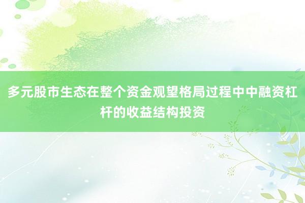 多元股市生态在整个资金观望格局过程中中融资杠杆的收益结构投资