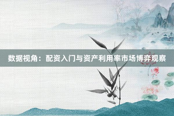 数据视角：配资入门与资产利用率市场博弈观察