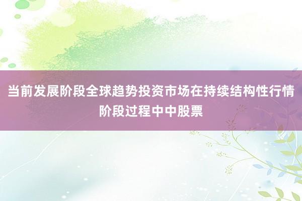 当前发展阶段全球趋势投资市场在持续结构性行情阶段过程中中股票