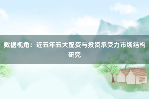 数据视角：近五年五大配资与投资承受力市场结构研究