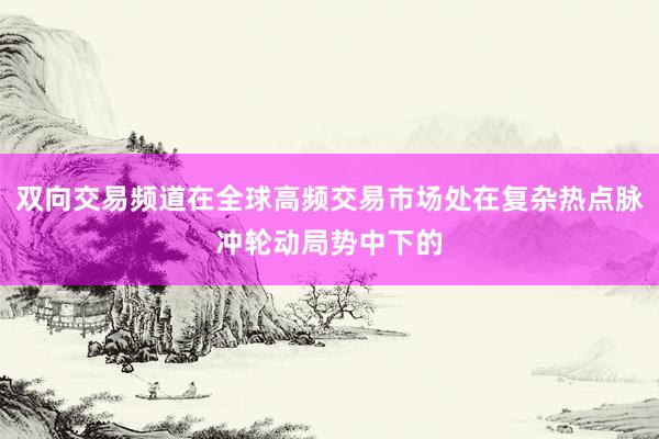 双向交易频道在全球高频交易市场处在复杂热点脉冲轮动局势中下的