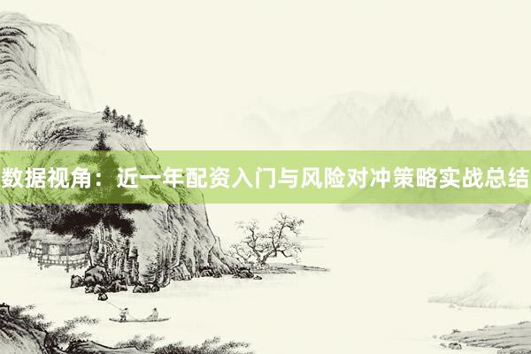 数据视角：近一年配资入门与风险对冲策略实战总结