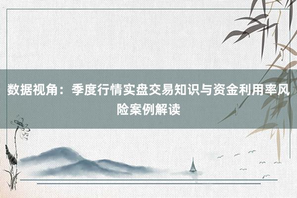 数据视角：季度行情实盘交易知识与资金利用率风险案例解读