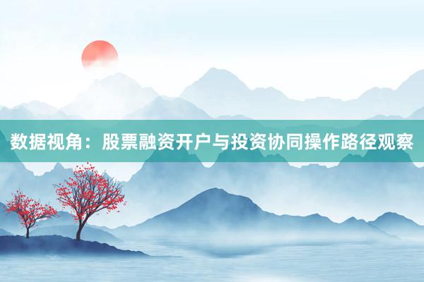 数据视角：股票融资开户与投资协同操作路径观察